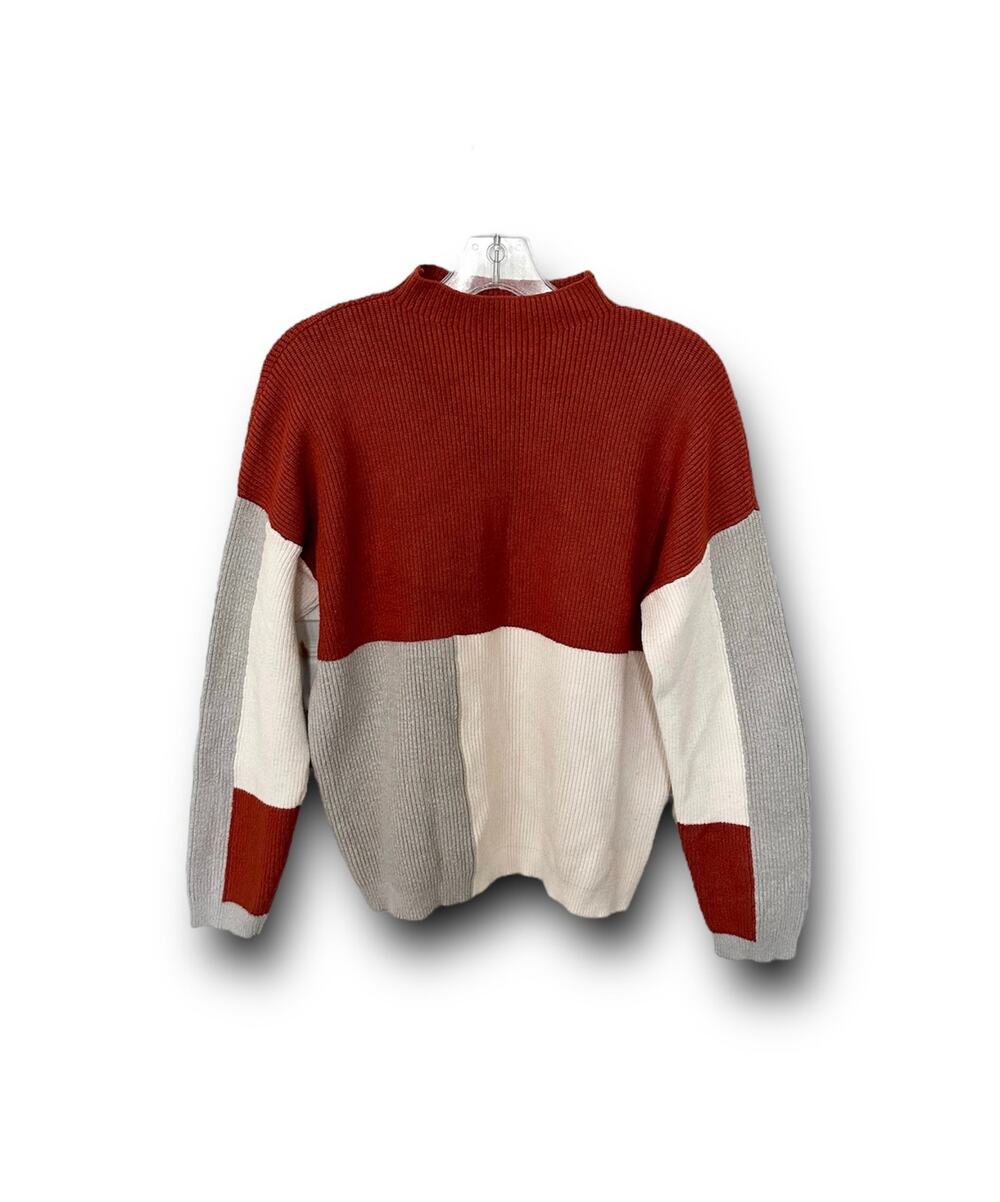 Roolee Color Block Pullover Sweater Size Multicolor Autumn Large